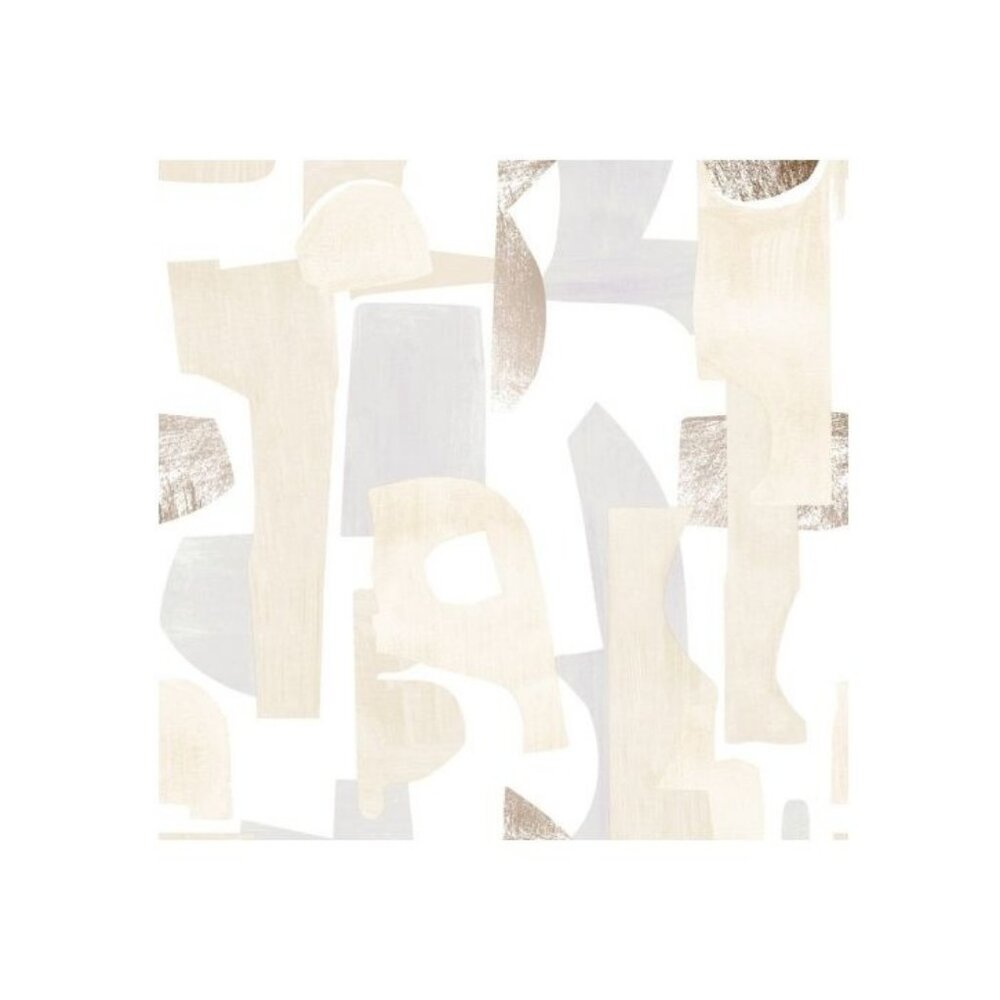 Tempaper Geo Composition Peel & Stick Wallpaper Neutral Abstract Design 3Pk
